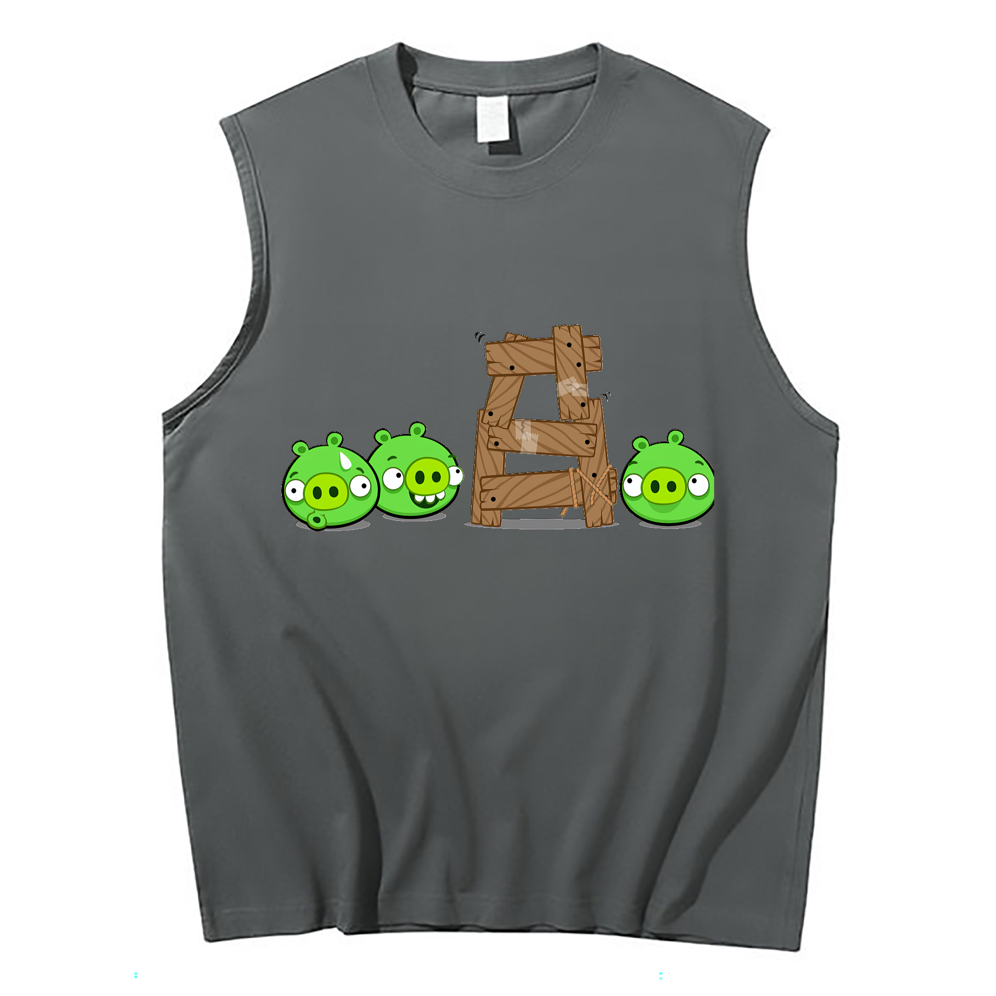 （画像用） Angry Birds アングリーバード コットン100％タンクトップ（フロントプリント）